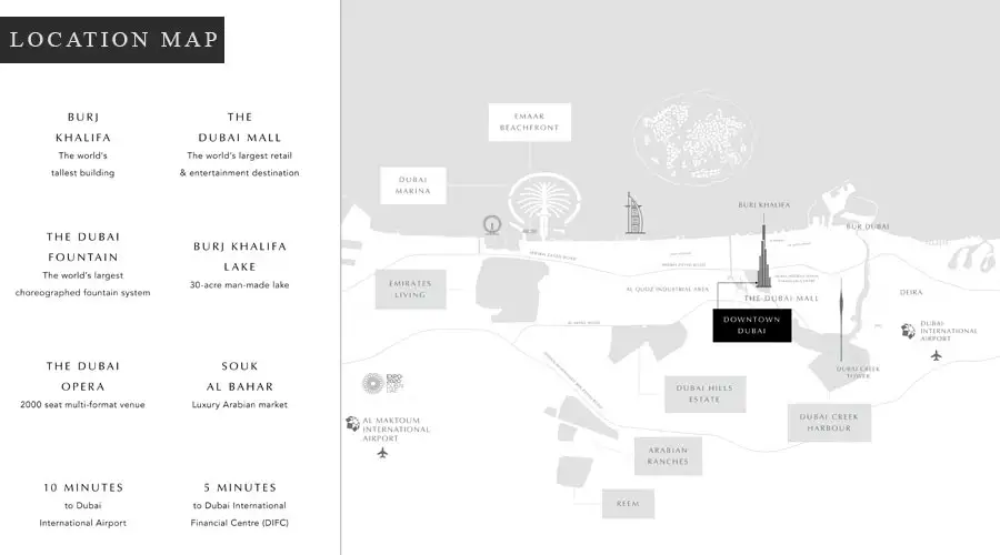Emaar Standpoint location map