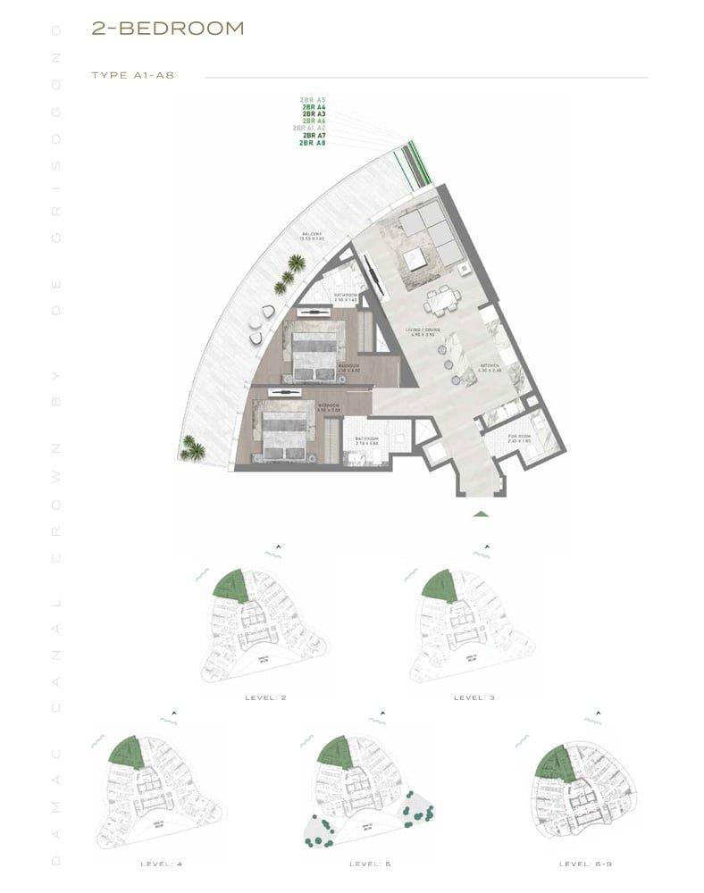 2 Bedroom floor plan