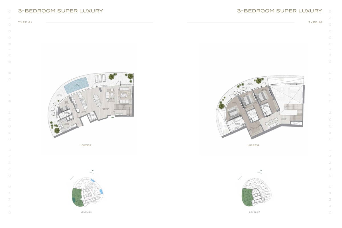 3 Bedroom floor plan