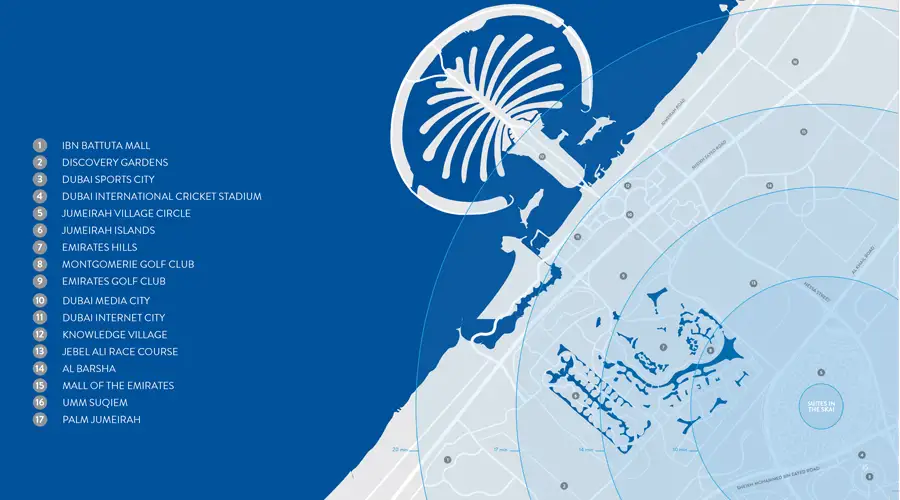 Five Jumeirah Village location map