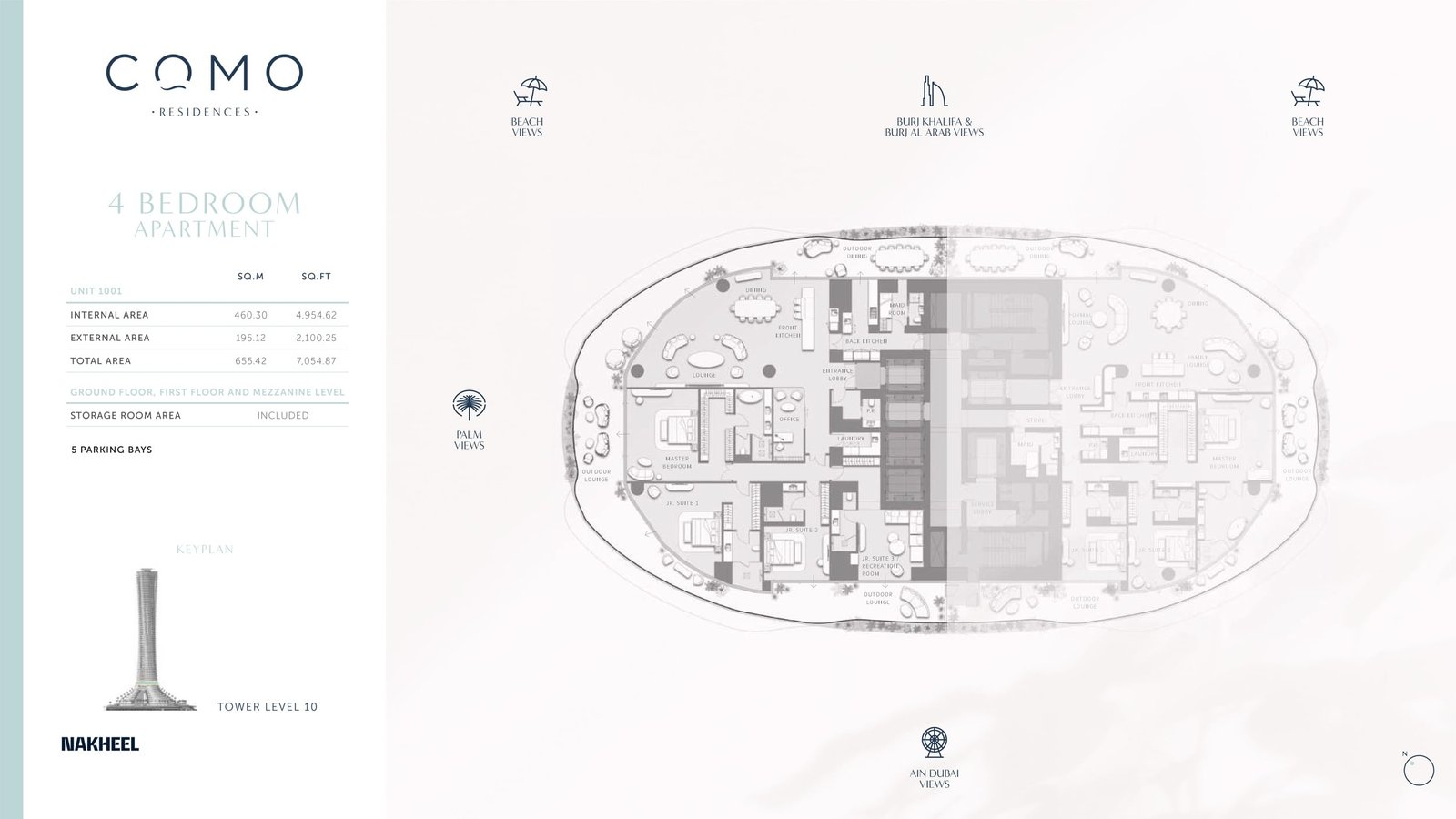 4 Bedrooms + Maid floor plan