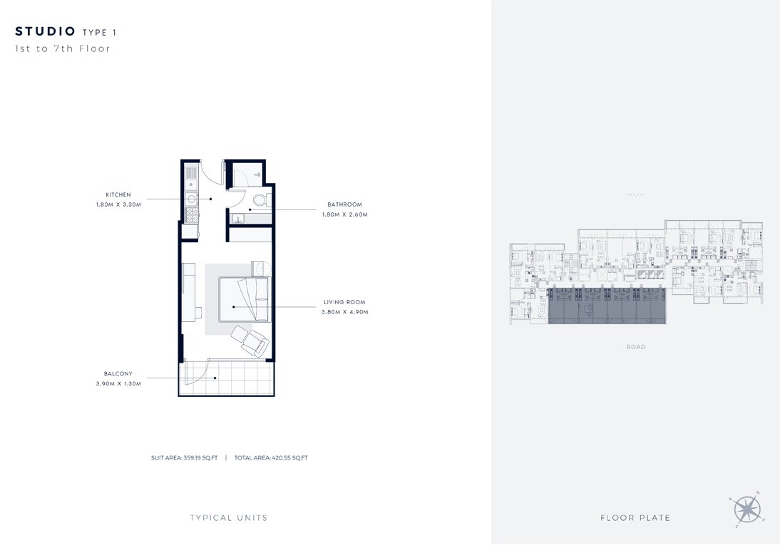 Studio floor plan