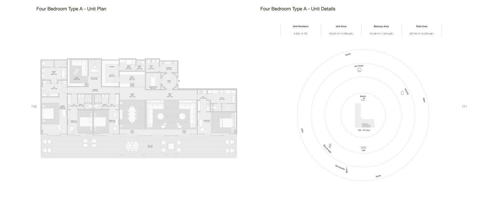4 Bedrooms + Maid floor plan