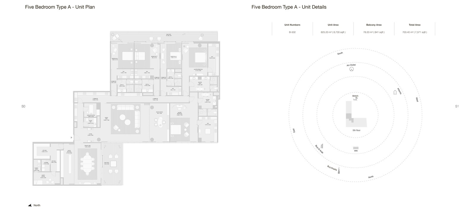 5 Bedrooms + Maid floor plan