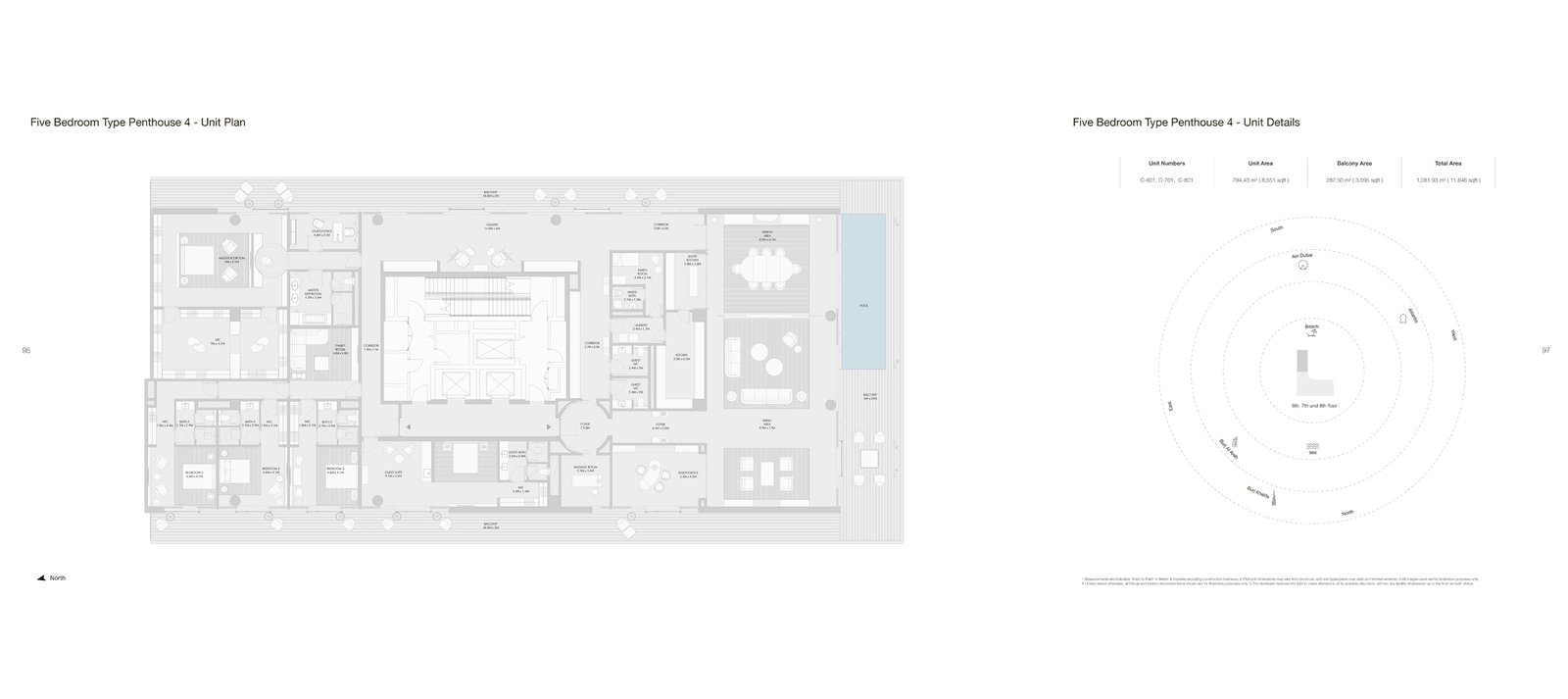 5 Bedrooms + Maid floor plan