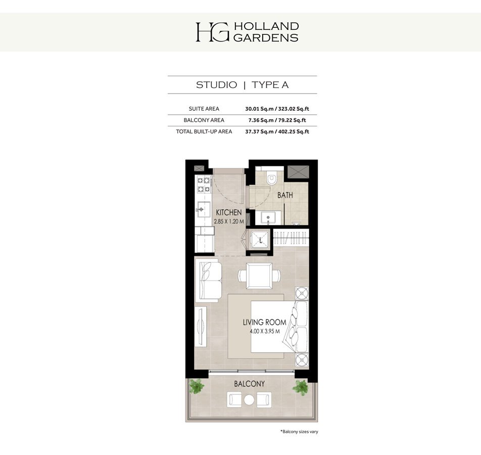 Studio floor plan
