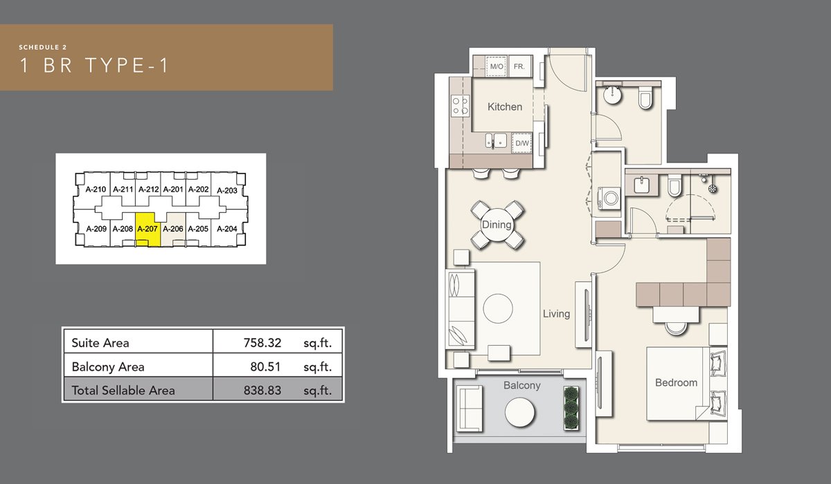 Wilton Terraces I floor plan