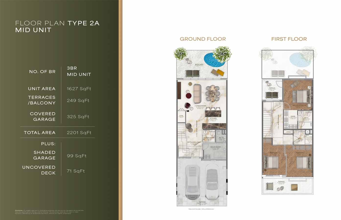 3 Bedroom floor plan