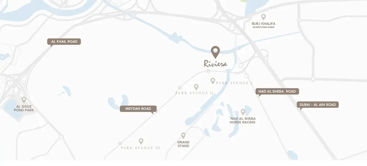Azizi Riviera 63 location map