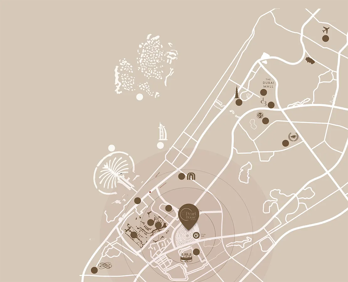 Pearl House at JVC location map