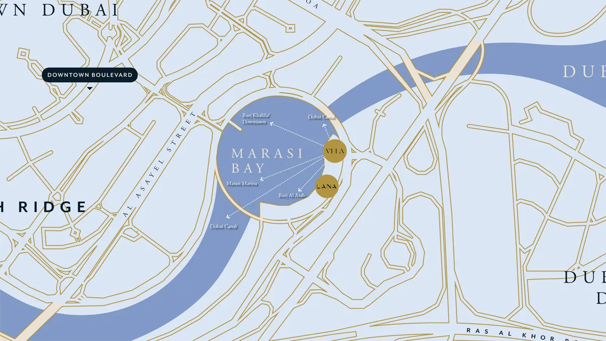 Vela by Omniyat location map