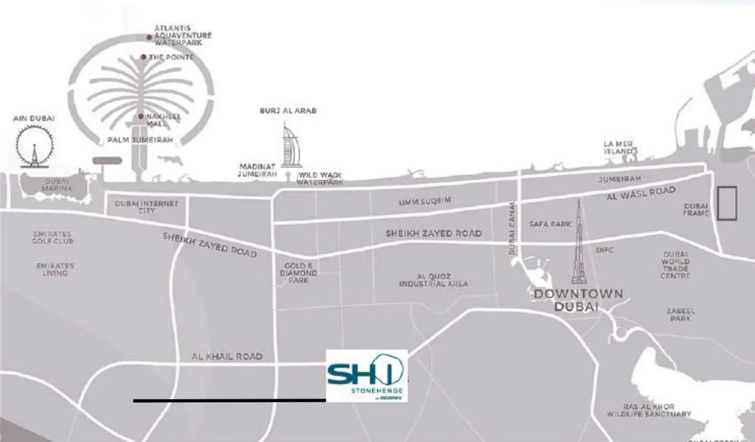 Stonehenge Residence at JVC location map