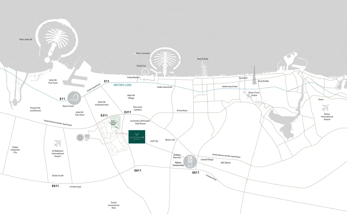 Verdana Residence 2 location map