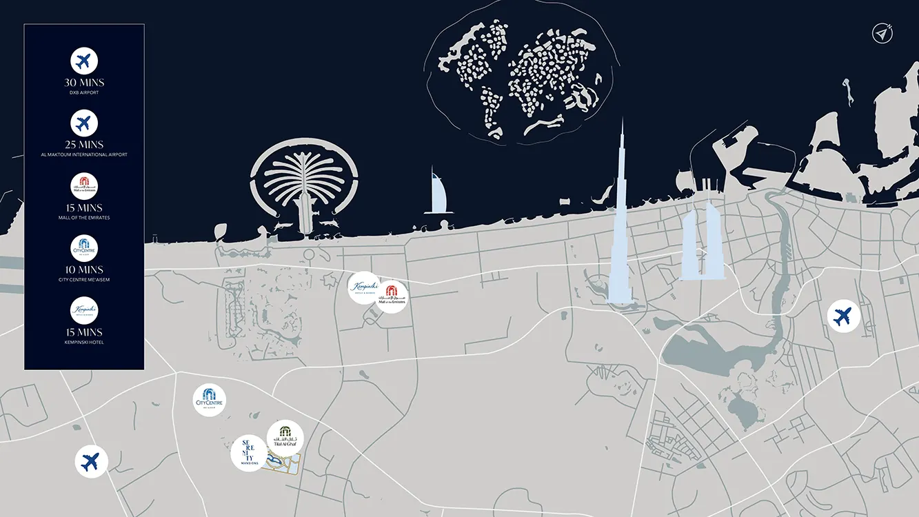 Serenity Mansions location map