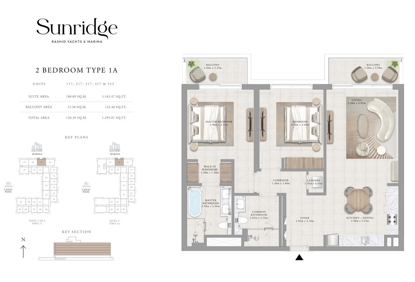2 Bedroom floor plan