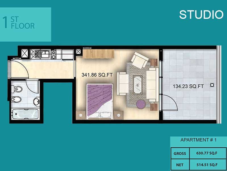 Studio floor plan