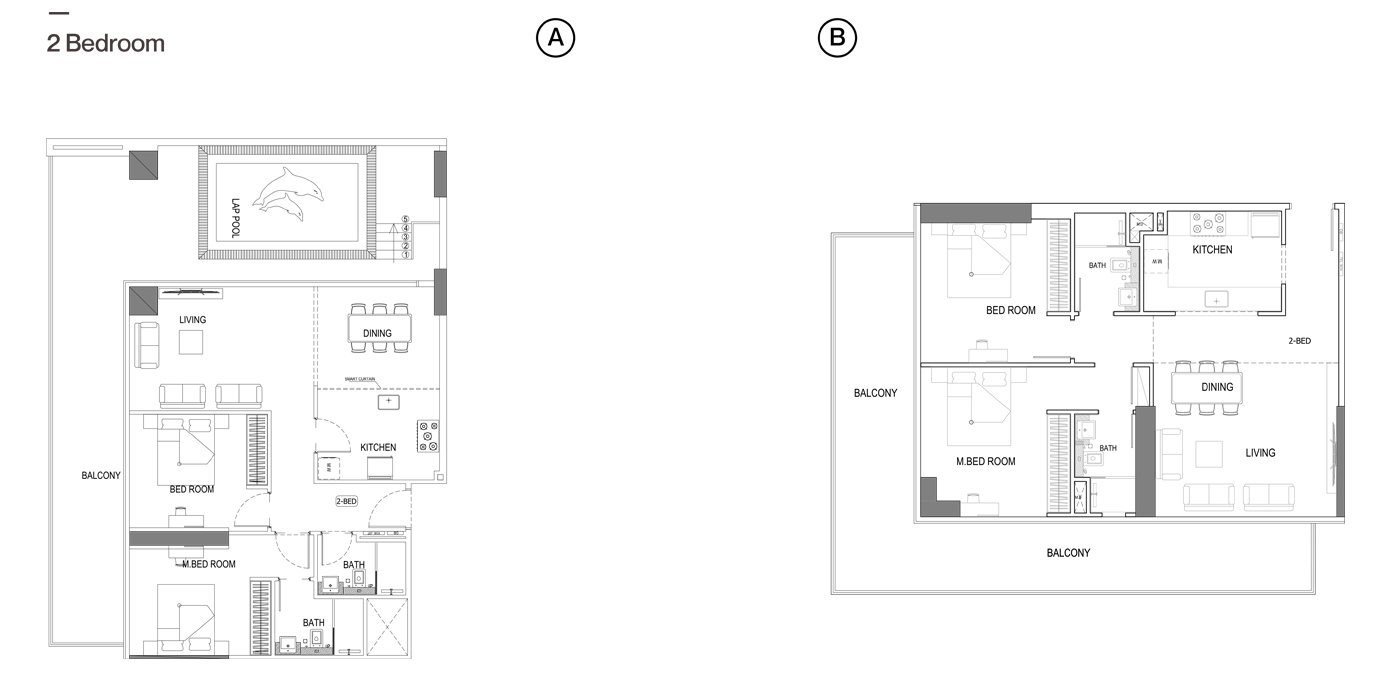 2 Bedroom floor plan