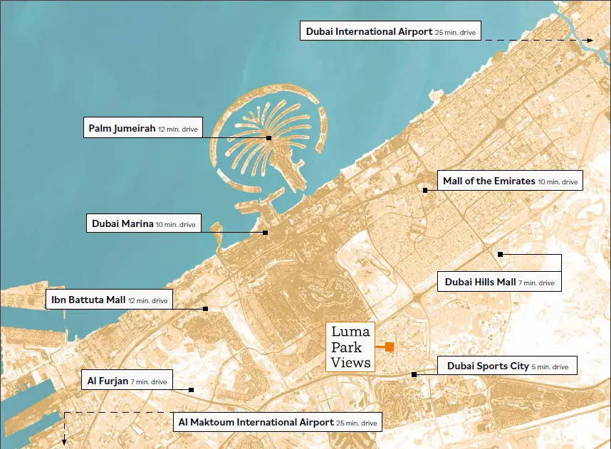 Luma Park Views at JVC location map