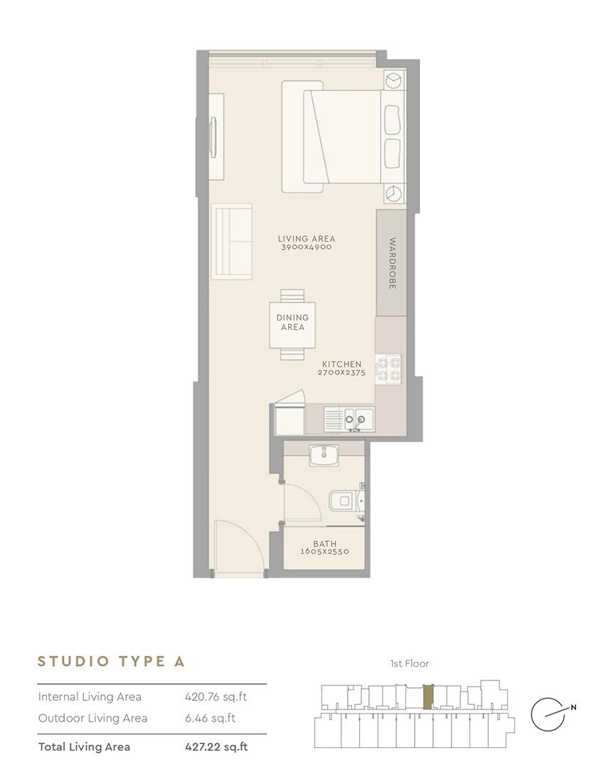 Studio floor plan