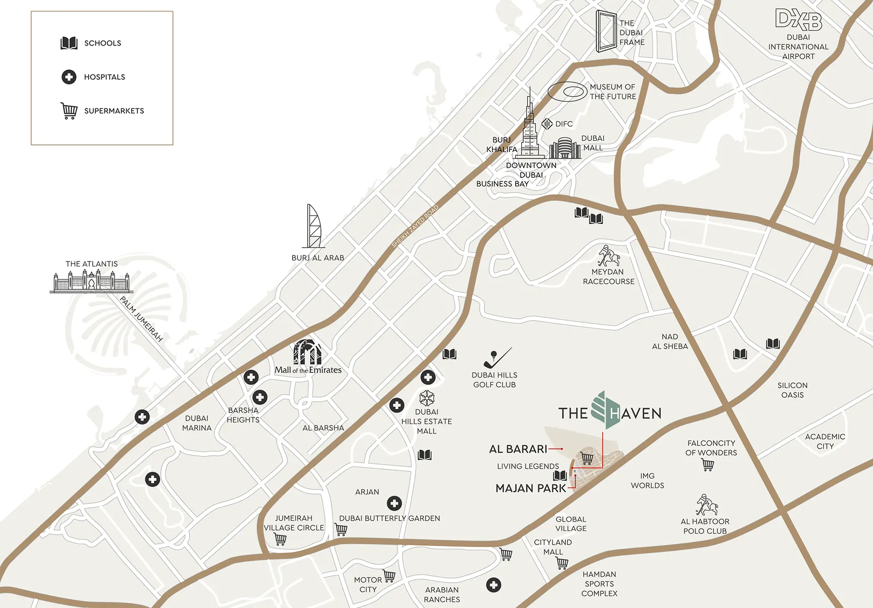 The Haven by Meraki location map