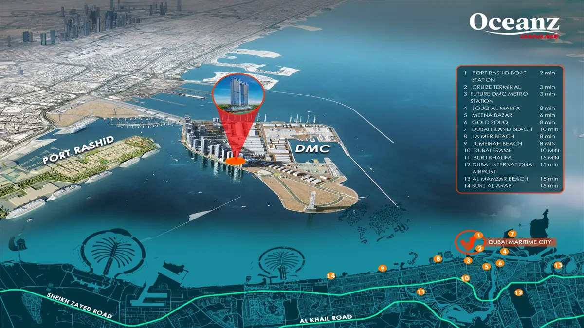Oceanz by Danube location map