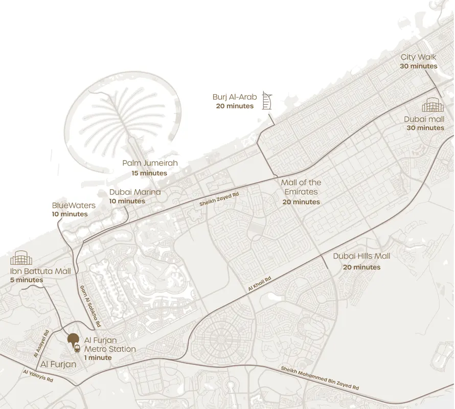 Avenue Residence 5 location map