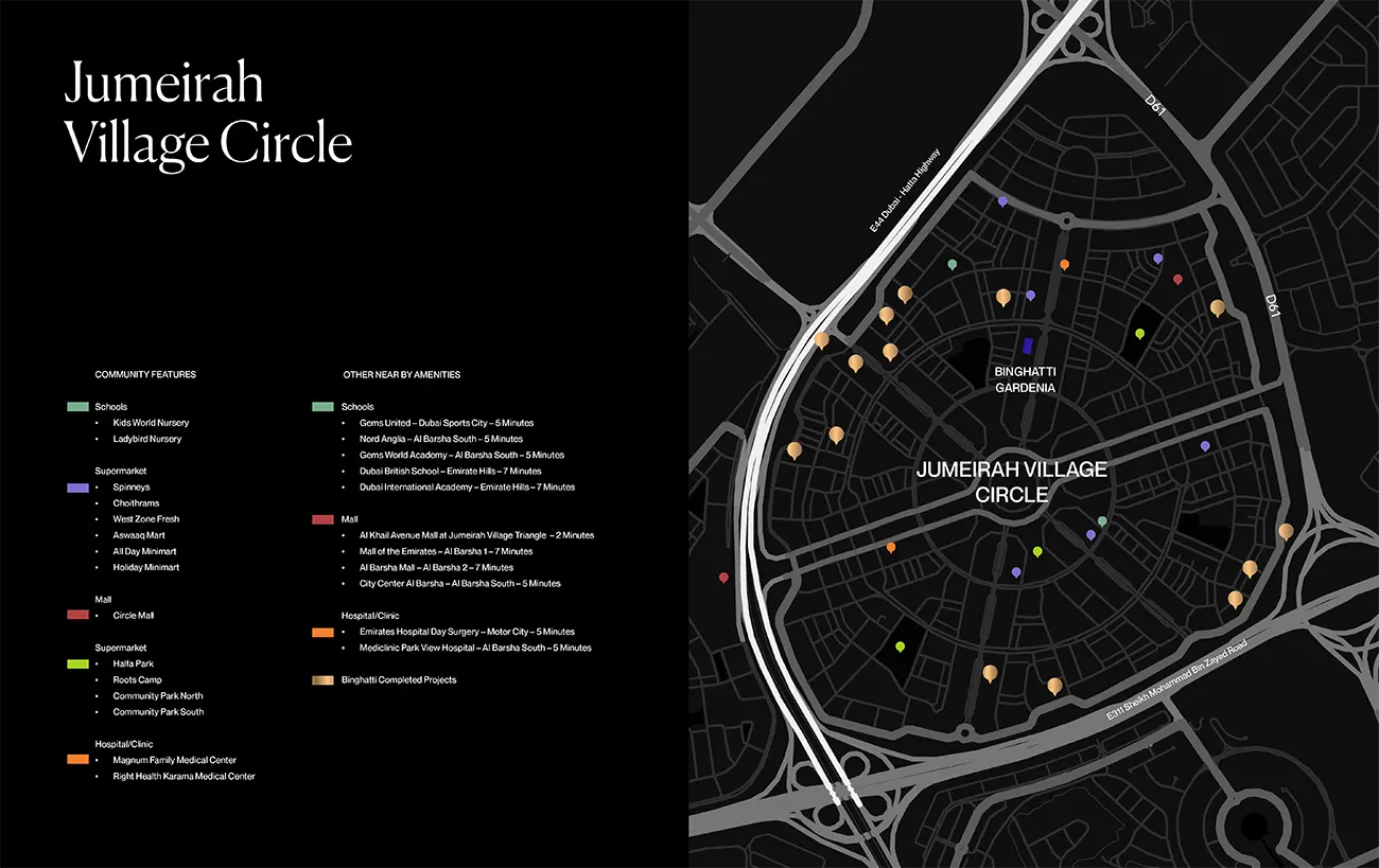 Binghatti Gardenia location map