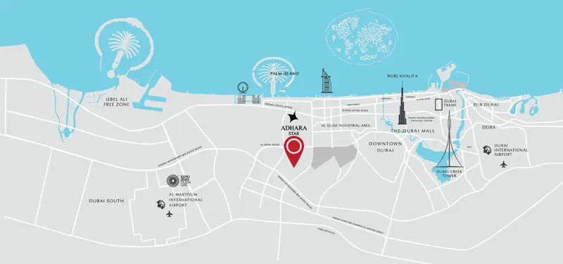 Adhara Star at Arjan location map