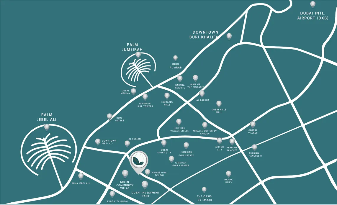 Olivia Residences location map