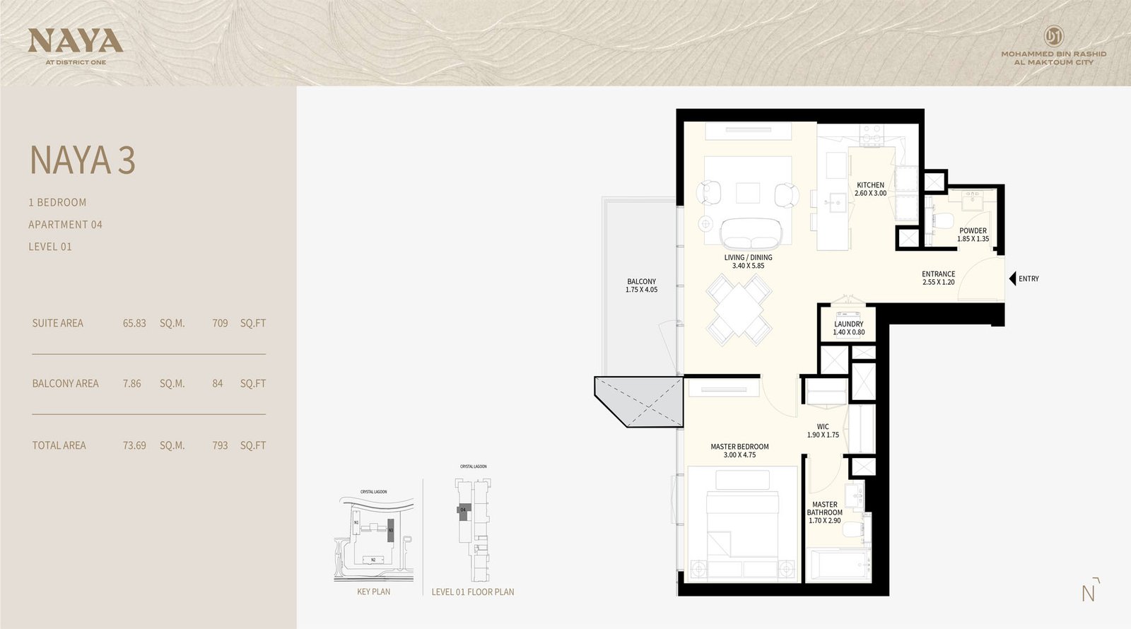 Naya at District One floor plan