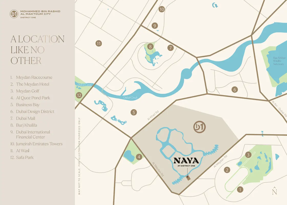 Naya at District One location map