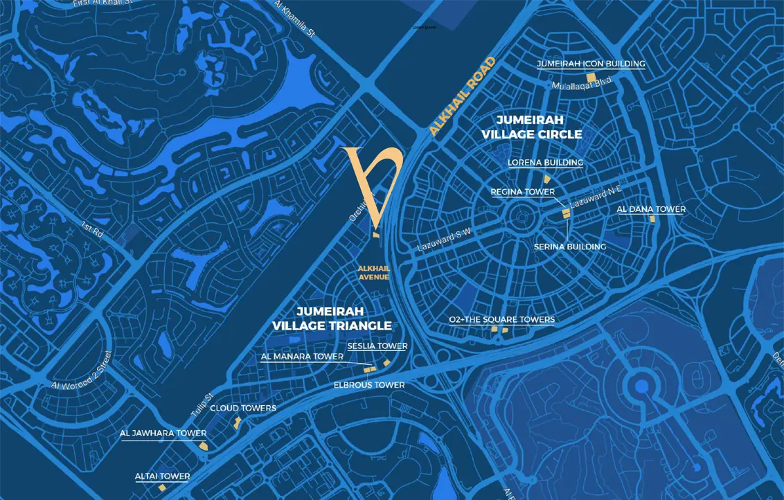 Volga Tower at JVT location map