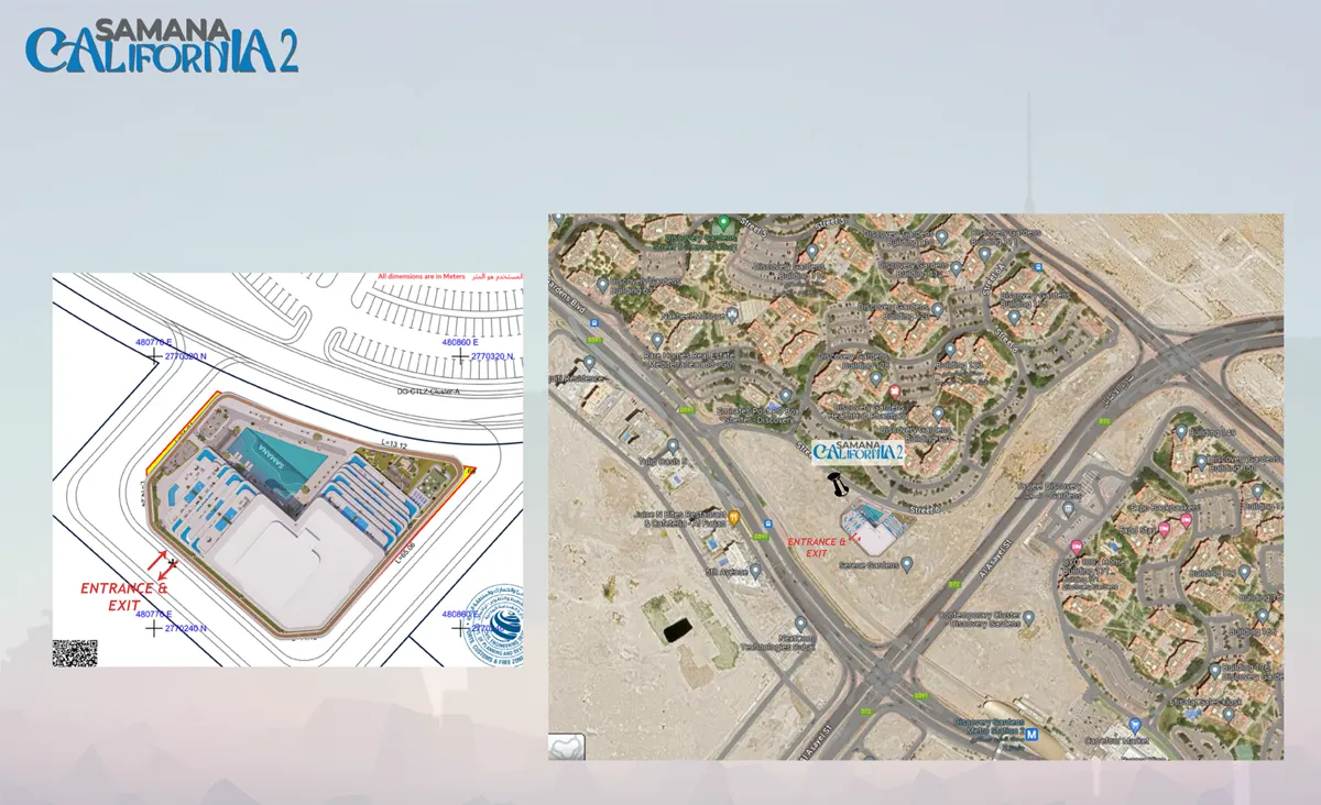 Samana California 2 location map