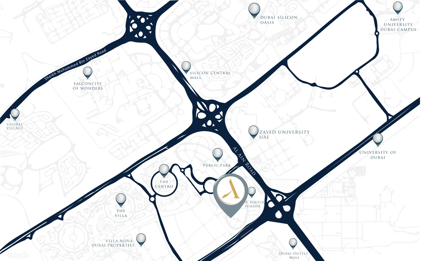 Aark Residences location map