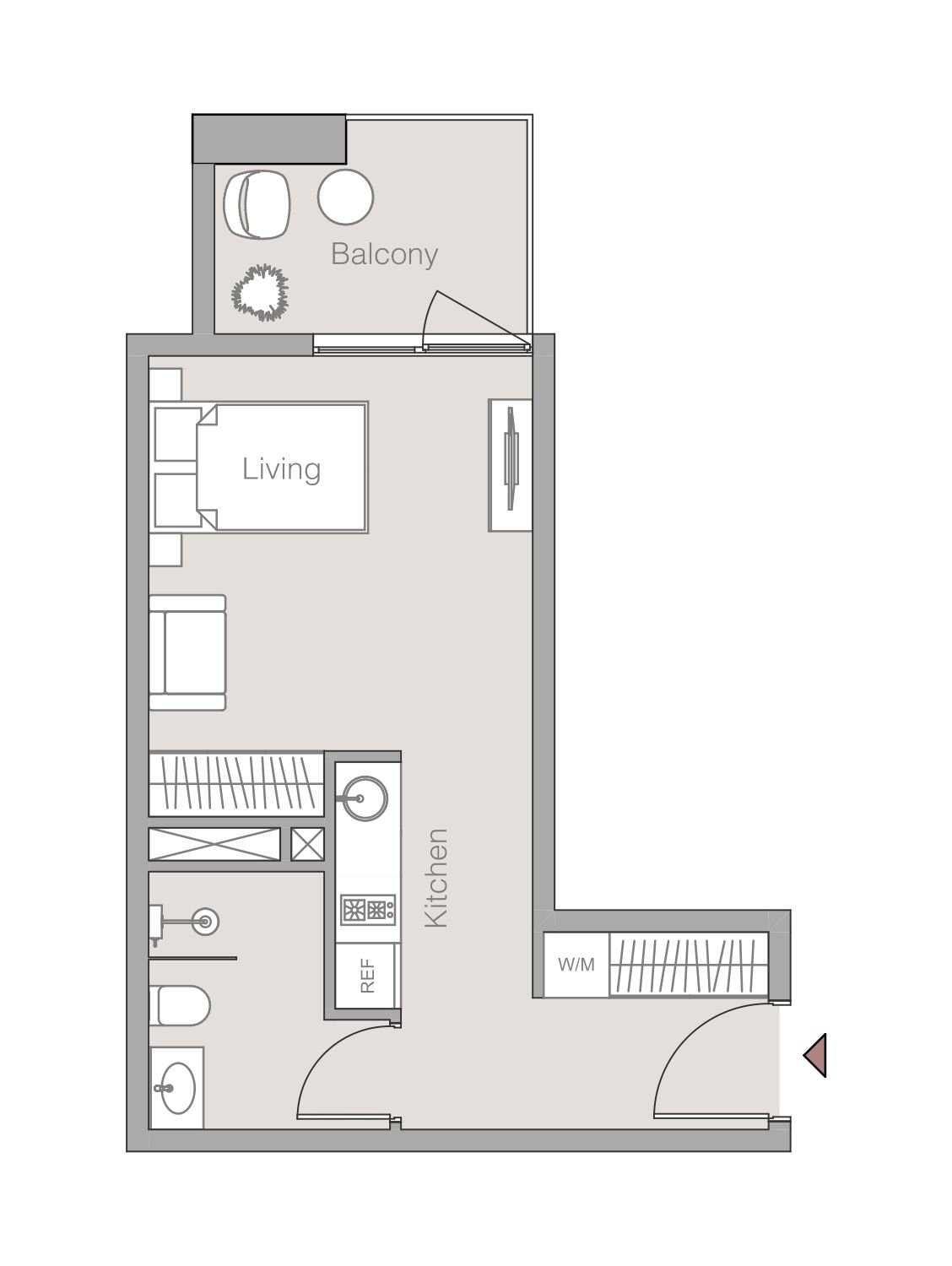 Studio floor plan