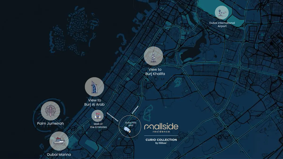 Mallside Residence location map
