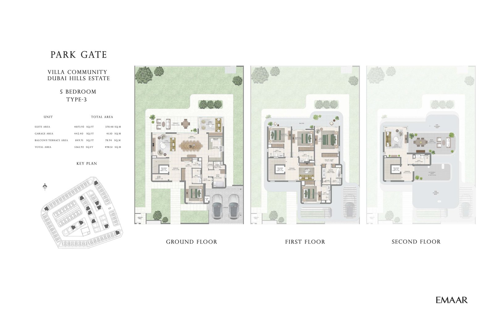 5 Bedrooms + Maid floor plan