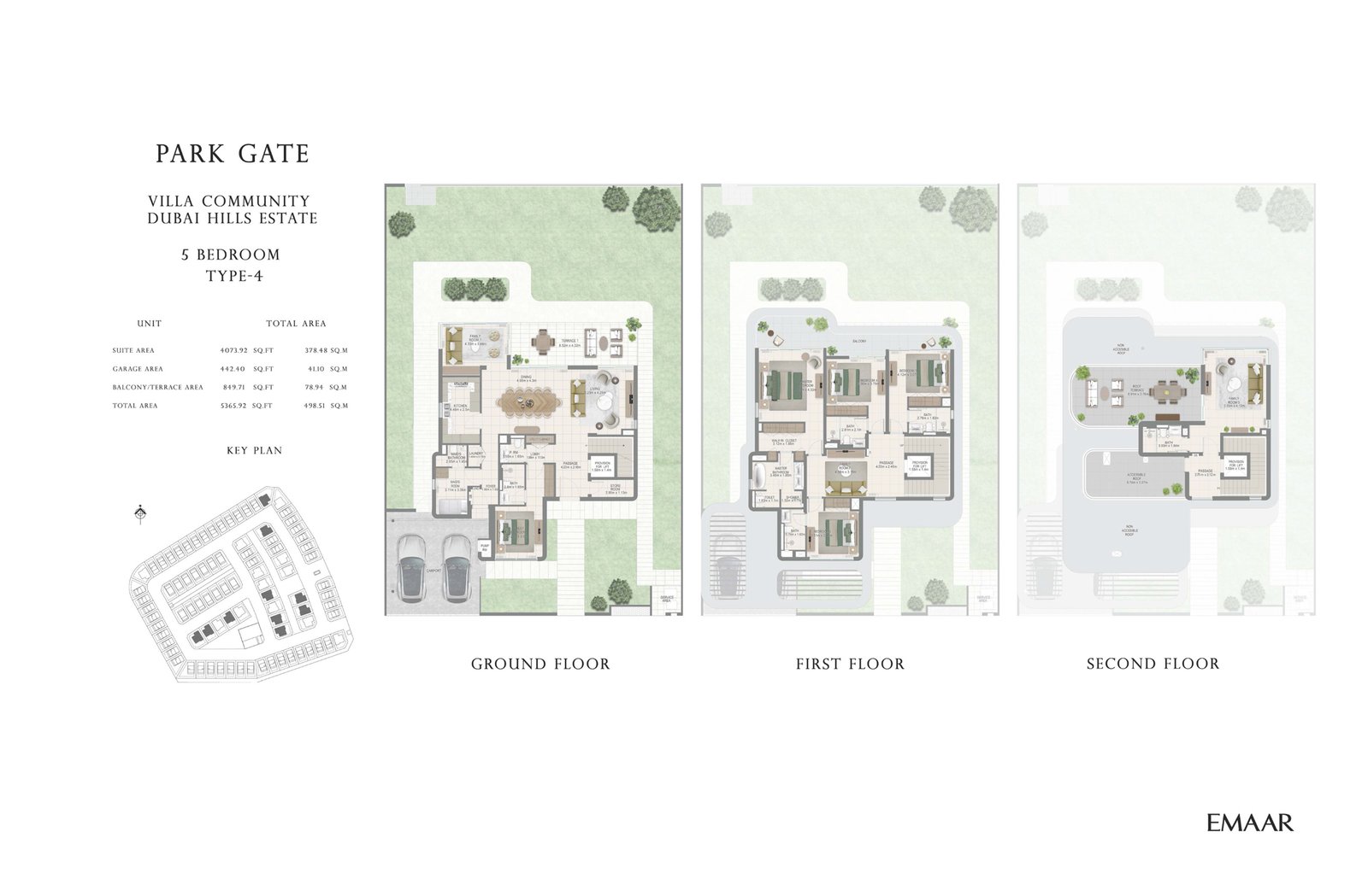 5 Bedrooms + Maid floor plan