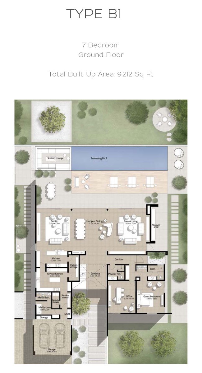 6 Bedroom floor plan