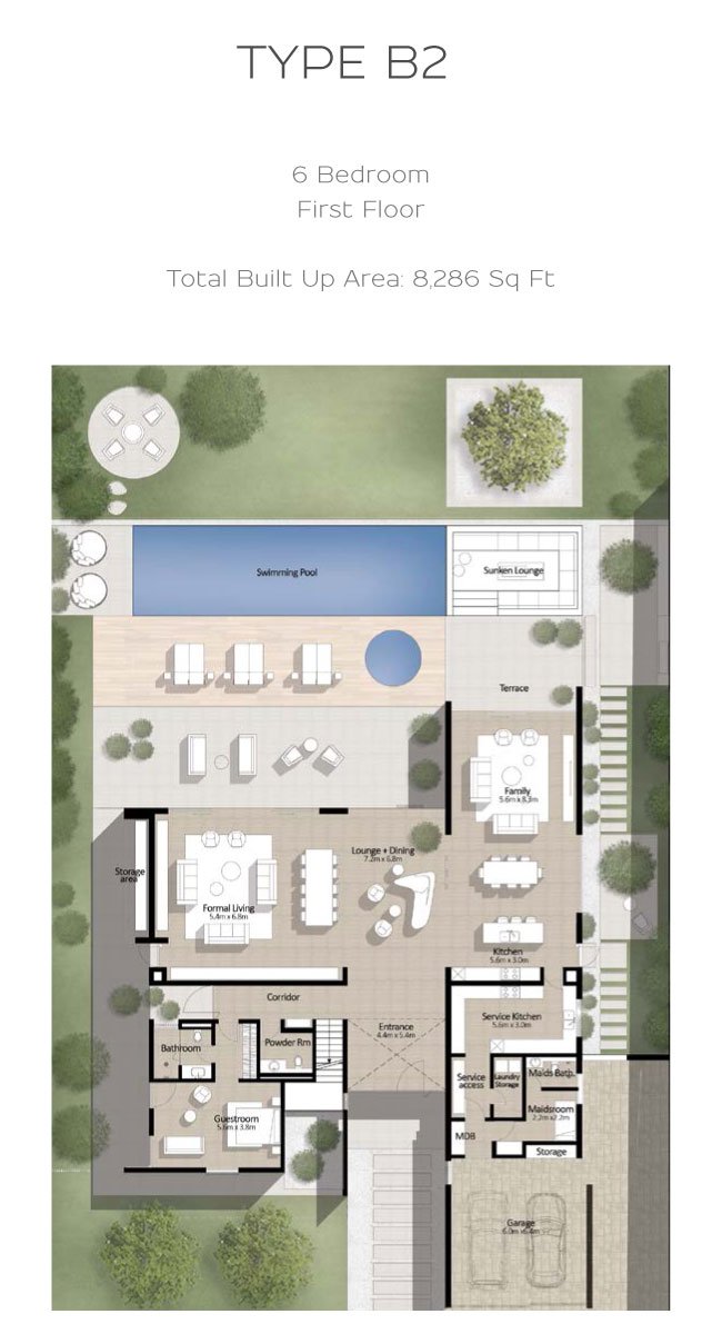 7 Bedroom floor plan