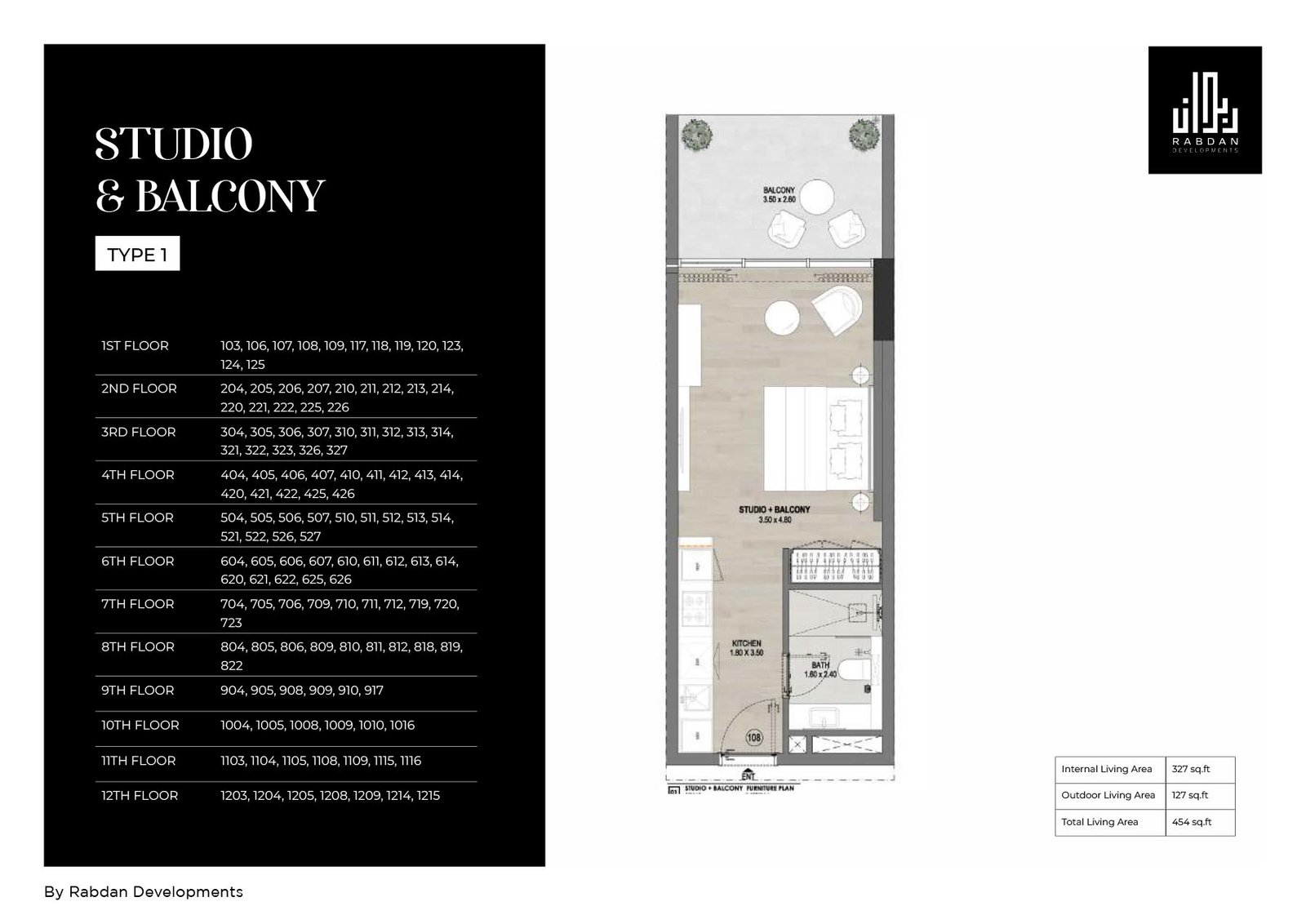 Studio floor plan