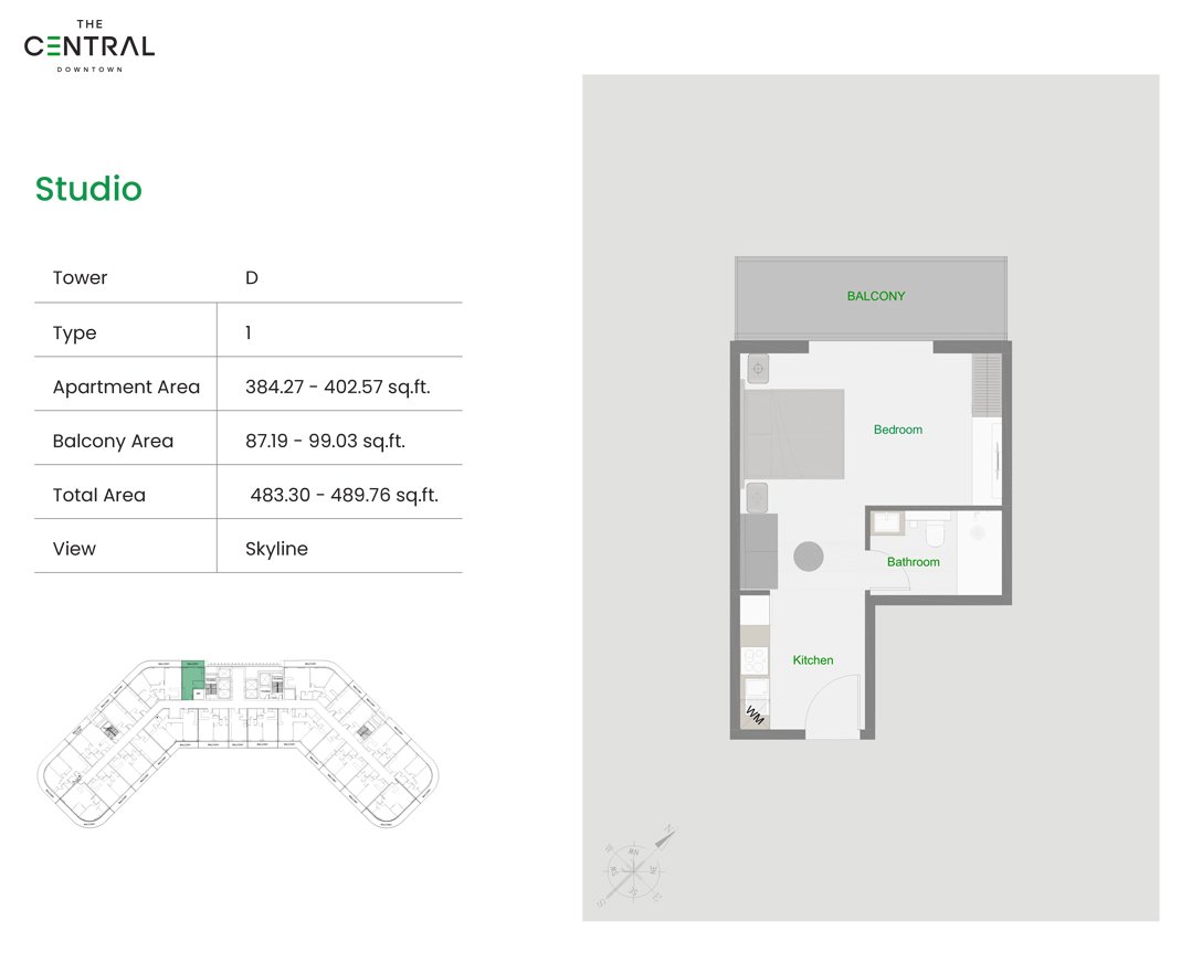 Studio floor plan