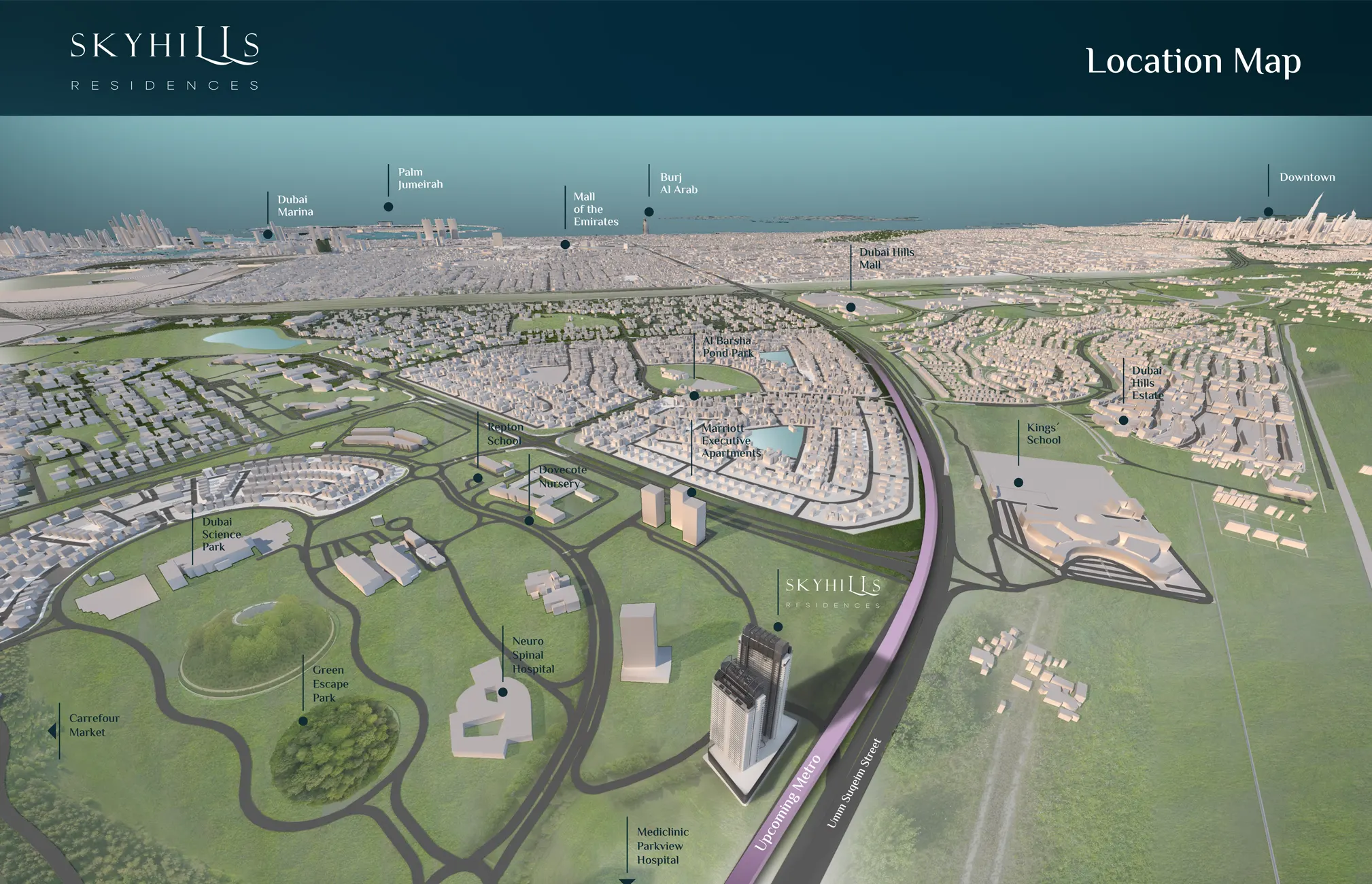 Skyhills Residences location map