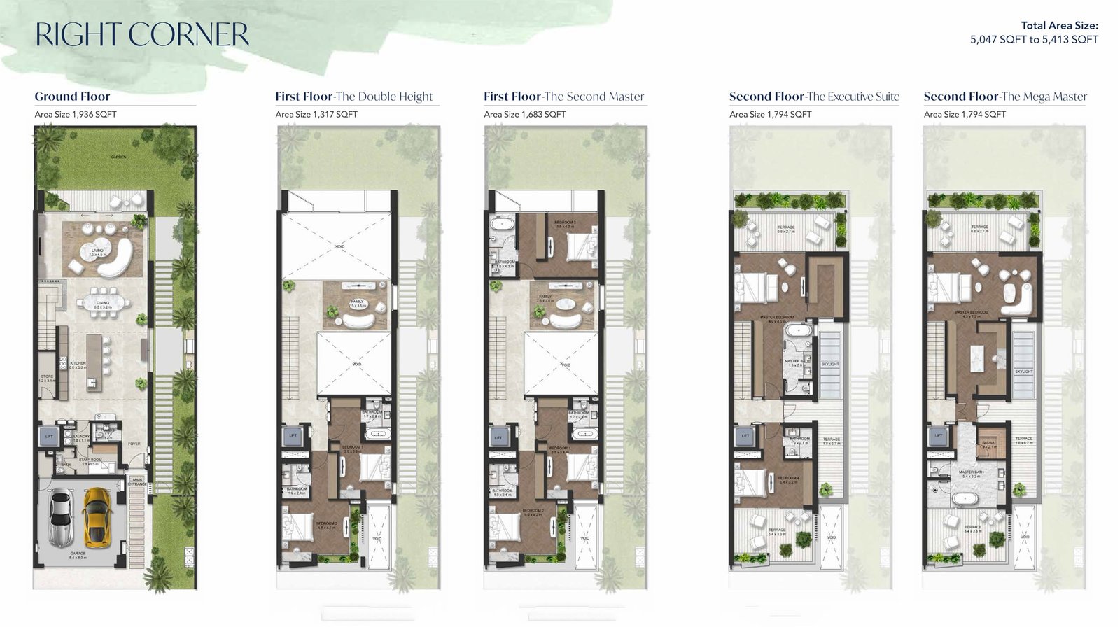 4 Bedroom floor plan