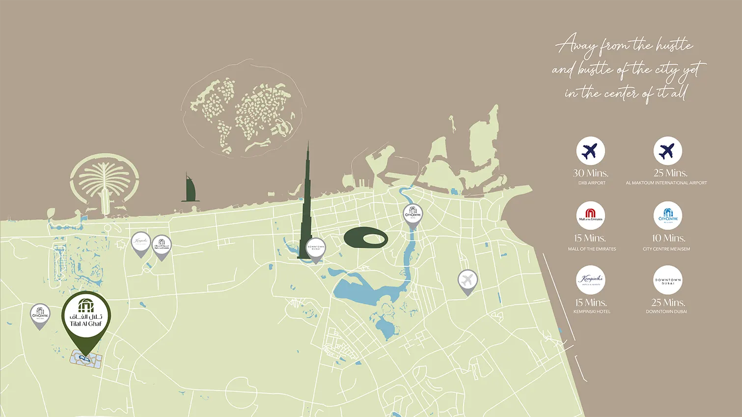 Amara at Tilal Al Ghaf location map