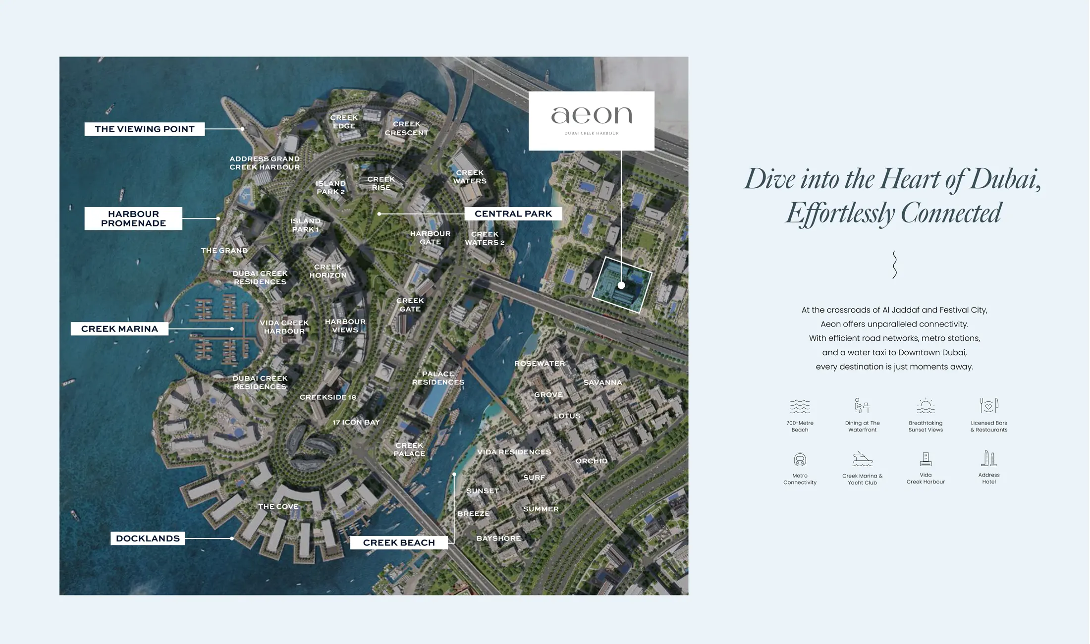 AEON by Emaar location map