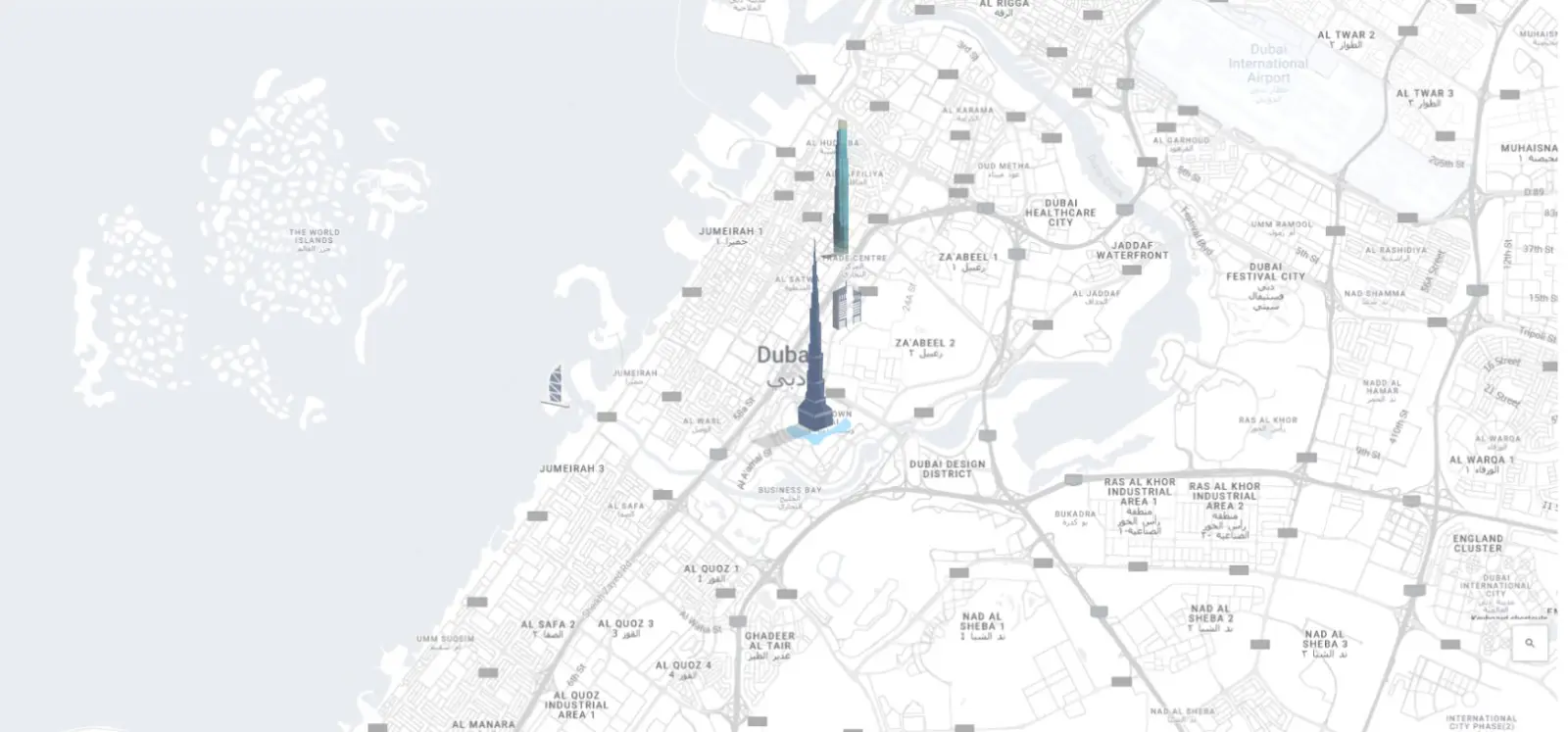 Burj Azizi location map