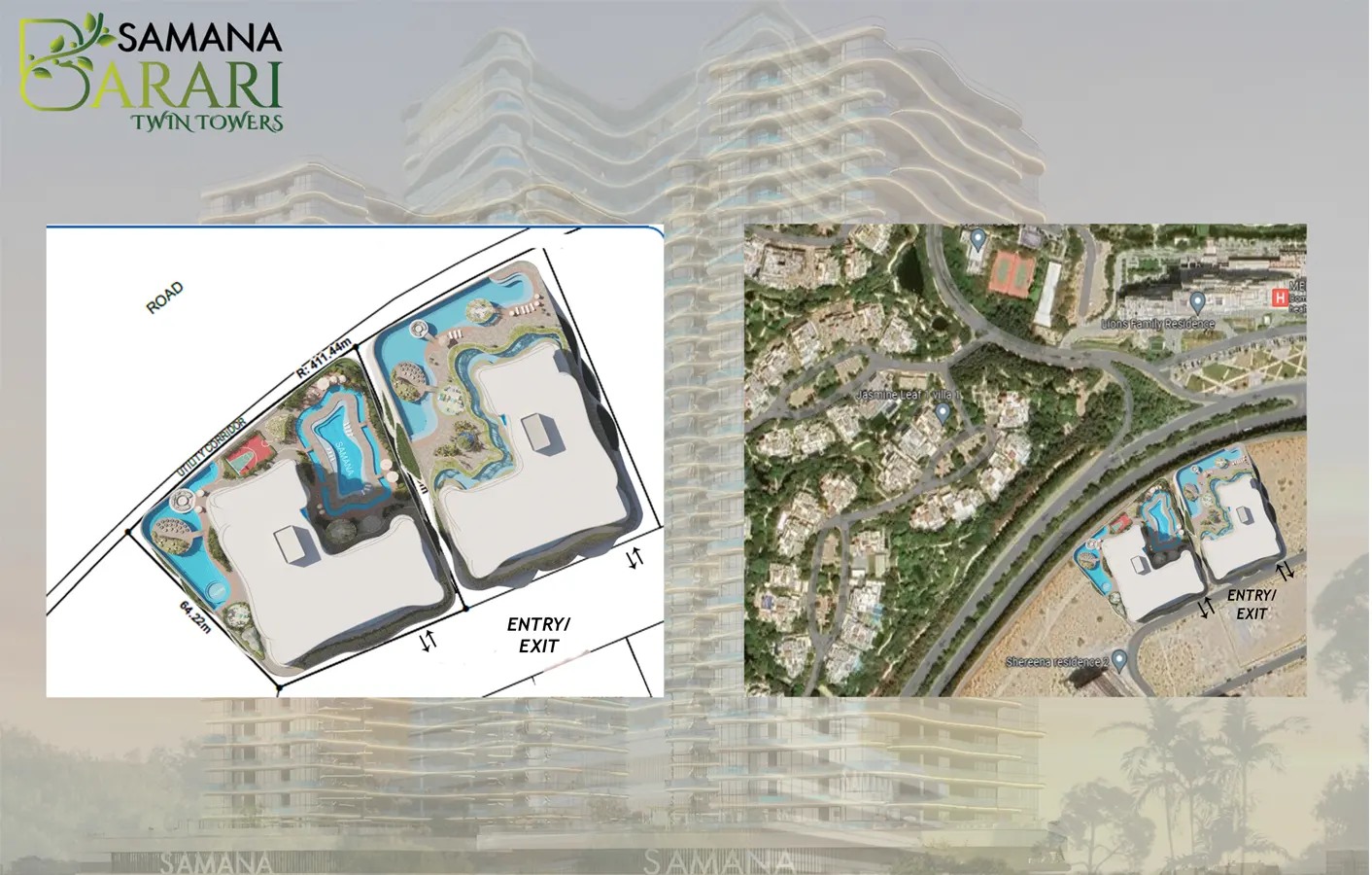 Samana Barari Views 2 location map