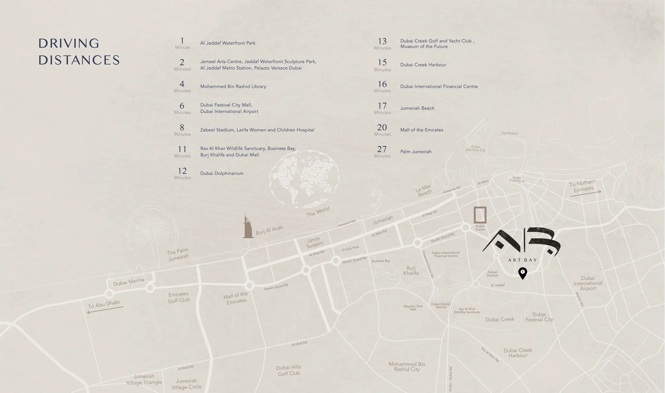 Ellington Art Bay location map