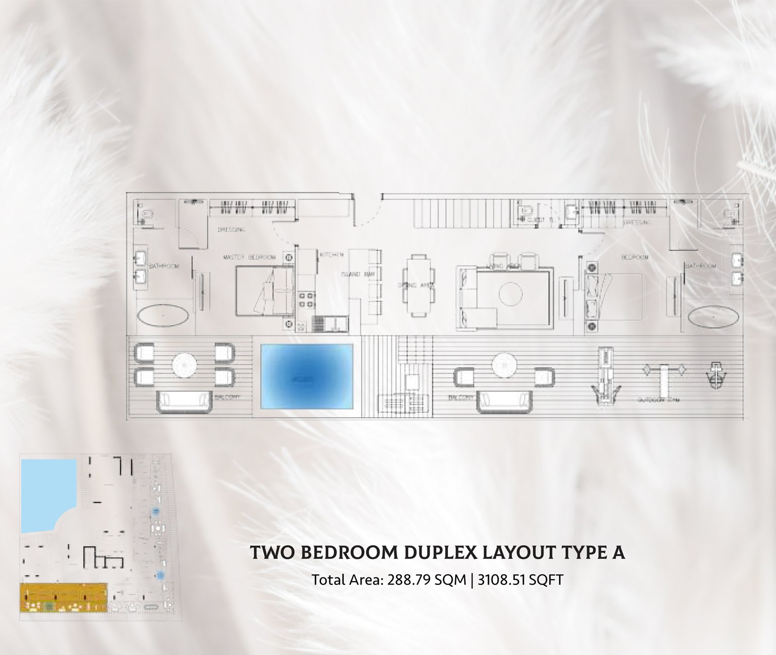 2 Bedroom floor plan